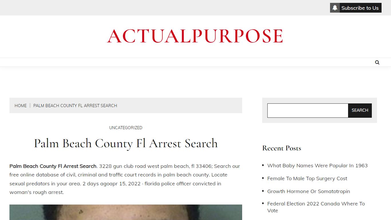 Palm Beach County Fl Arrest Search | actualpurpose